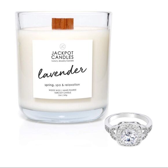 NWT Jackpot Candles Candle with Ring Inside (Ring Valued at $5 - $5,000) - Picture 7 of 9
